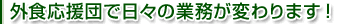 �O�H�����c�œ��X�̋Ɩ����ς�܂��I