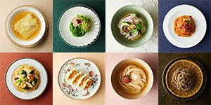 麺を使用した様々な料理