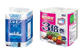 トイレットロールとキッチンタオル