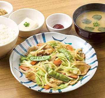 やよい軒 肉野菜炒め定食