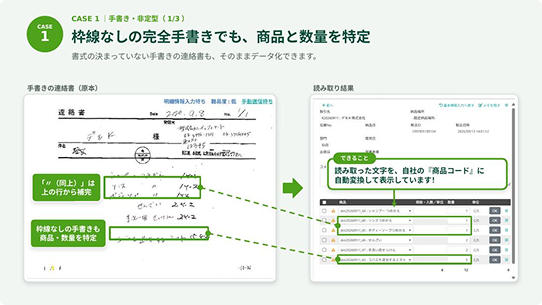 読み取り事例 CASE1