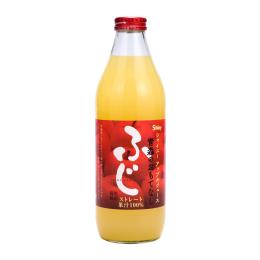 青森のおもてなしふじ1000ｍｌ瓶　青森県産のふじりんごストレートジュース