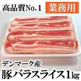 デンマーク産豚バラスライス1kg