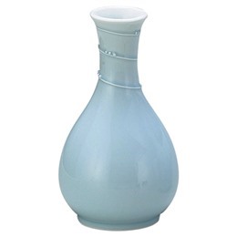 水青磁うず一珍２号徳利