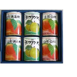 フルーツコンポートセット　６缶いり