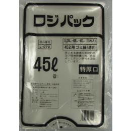 ロジパック　L-070透明45L10枚（0.05）