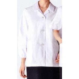 調理衣（長袖ゴム入り・レディス）　白　S～5L