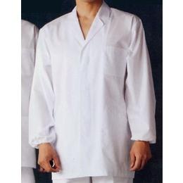 調理衣（長袖ゴム入り・メンズ）　白　S～5L
