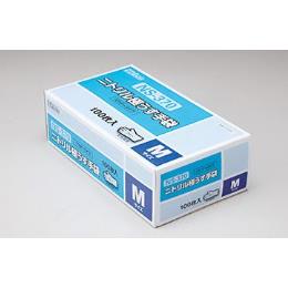 ダンロップ　ニトリル極薄手袋Ｍ　粉付き　青　NS370
