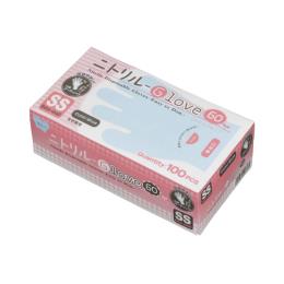 ニトリルGLOVE 60コート　粉なし　青　ＳＳ