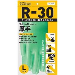 ダンロップ　天然ゴム厚手手袋　R-30　L