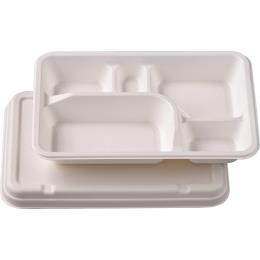 P-2紙製弁当容器　本体　白