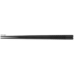 G-PET　箸　黒　市松柄　５０膳　長さ２２５ｍｍ