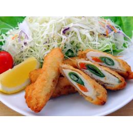 【FO】鶏ささみ野菜巻25ｇ（インゲン・人参入り）