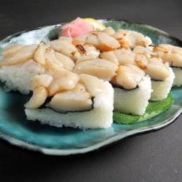 冷凍　岩塩炙りほたて貝柱棒寿司　240g　8貫