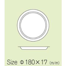 モールド丸皿MM-4 18cm 無地 （1500入） | BtoB eSmart - 業務用食材や