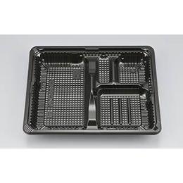 お弁当容器　CZ-222-2BS　黒　透明蓋付　（600入）