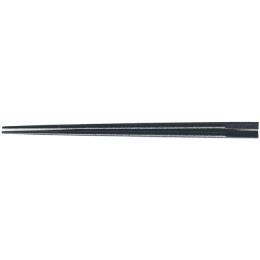 エコ箸　ＰＢＴ樹脂　両天削丸箸22.5ｃｍ黒乾漆（2回塗）　１００膳
