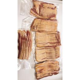 冷凍）無加水・熟成ﾍﾞｰｺﾝ（2.5㎜スライス）・（1枚分）不定貫3-4ｋｇ前後