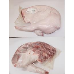 「花悠仔豚」半身（約７ｋｇ）　皮・骨付き仔豚　千葉県産