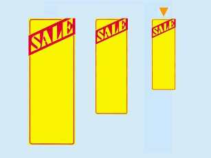 店内POP用黄ポスター　SALE　S