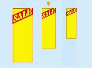 店内POP用黄ポスター　SALE　M