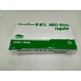 ペーパータオル　NEO　ECO　regular 　200枚入り　再生紙　中判サイズ