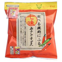 直前にふるふるポテトチップス　八幡屋礒五郎七味唐からし付き