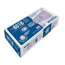 ソフトストレッチ抗菌手袋　FSG８０１Ｂ　ブルー　SSサイズ　200枚×30小箱