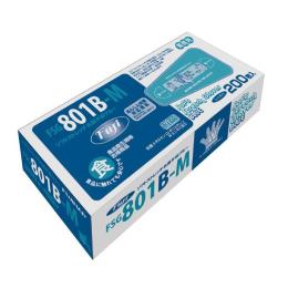 ソフトストレッチ抗菌手袋　FSG８０１Ｂ　ブルー　Mサイズ　200枚×30小箱
