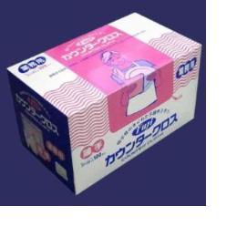 カウンタークロス薄手ピンク　100枚×6小箱