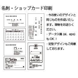 ショップカード 両面カラー/モノクロ 100枚