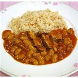 豚肉とインゲンのトマト煮