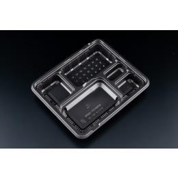 テイクアウト用弁当容器　バイオデリカやすらぎ80-1B　黒セット