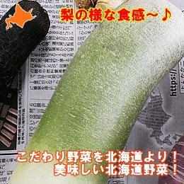 【緑の果肉で、シャキシャキ食感！】北海道産　青長ビタミン大根