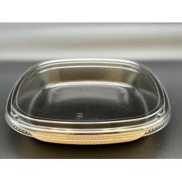 【送料無料】　KB角桶４人前本体　黒（100個）