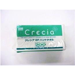 日本製紙 クレシアEF ハンドタオルソフト200枚  ５袋（218mm×230mm）