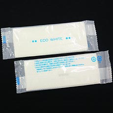 紙おしぼり ECO WHITE（平） 【牛乳パックの再利用紙使用】