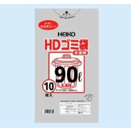 HDゴミ袋　半透明　90L　厚口　1ケース（200枚）