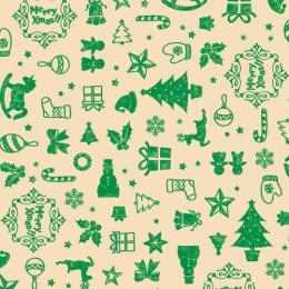 クリスマス包装紙　アコール緑 　半才判　品番：４９－３０４４