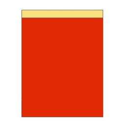 PEのり付袋（L-3R）レッド 2000枚（120x160+10mm）