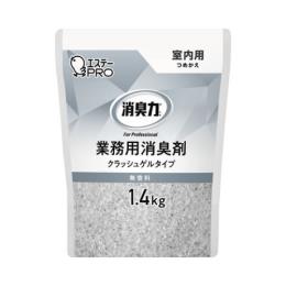 エステー消臭力クラッシュゲルタイプ室内用つめかえ1.4kg無香料6個