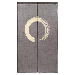 麻風スラブ 45866 半間のれん 円相 紫