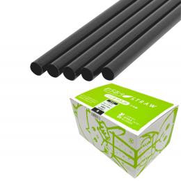 バイオマス25 ストレートストロー 裸4.5×180mm 黒 20000本