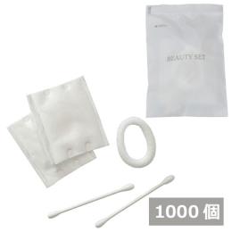 コットンEセット（MATTE）ヘアゴム白 1000個