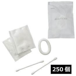 ★コットンEセット（MATTE）ヘアゴム白 250個