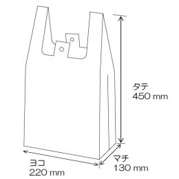 ■エンボスレジ袋35号 乳白　4000枚