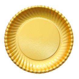 紙皿ゴールドプレート（菊型）8号 800枚