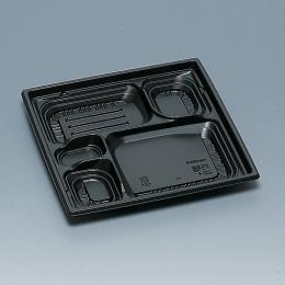 弁当容器 巧膳22-1H  黒 600枚