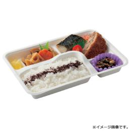 紙製弁当容器 P-2 本体 白 600枚 【返品不可】